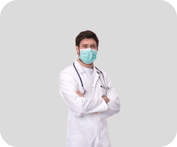 На картинке изображен доктор